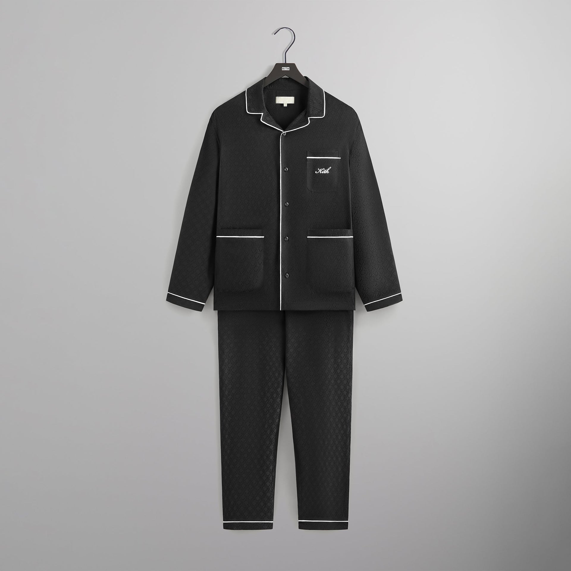 Kithmas Crest Monogram Pajama Set - Black PH