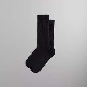 Kith Ribbed Cotton Socks - Black