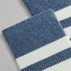 Kith Three Pack Mixed Double Stripe Cotton Socks - Multi