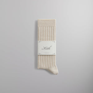 Kith Ribbed Cotton Socks - Sandrift