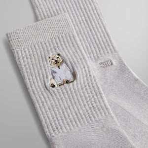 Kithmas Polar Bear Socks - Heather Grey