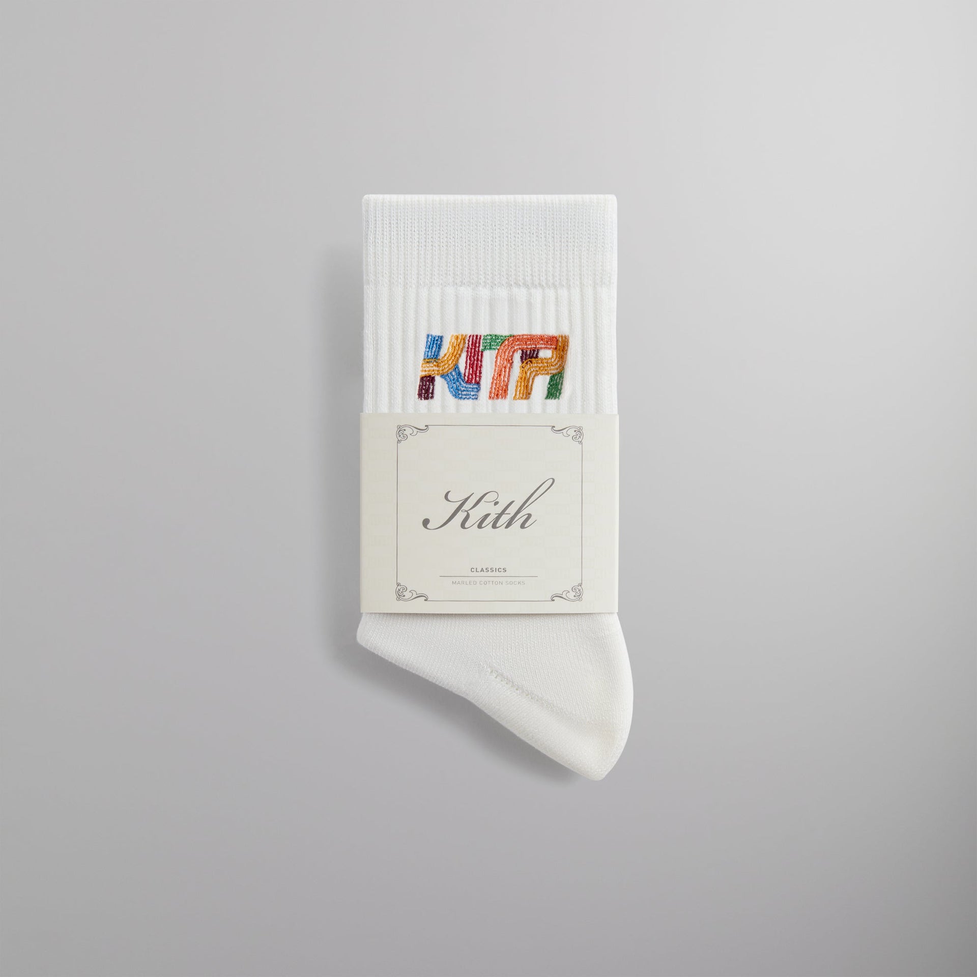 Kith Commuter Mid Crew Sock - White