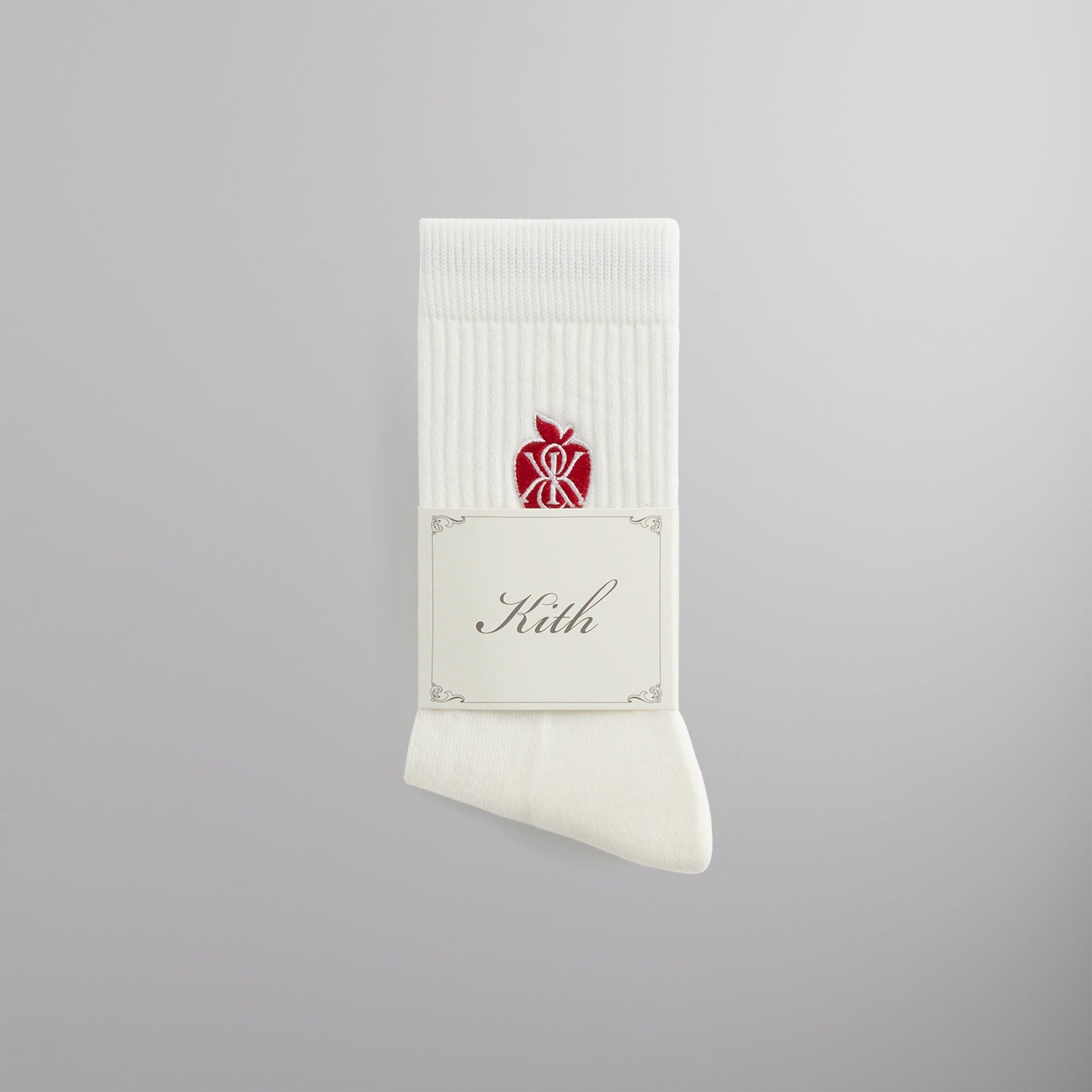 Kith Apple Crest Embroidered Socks - Silk