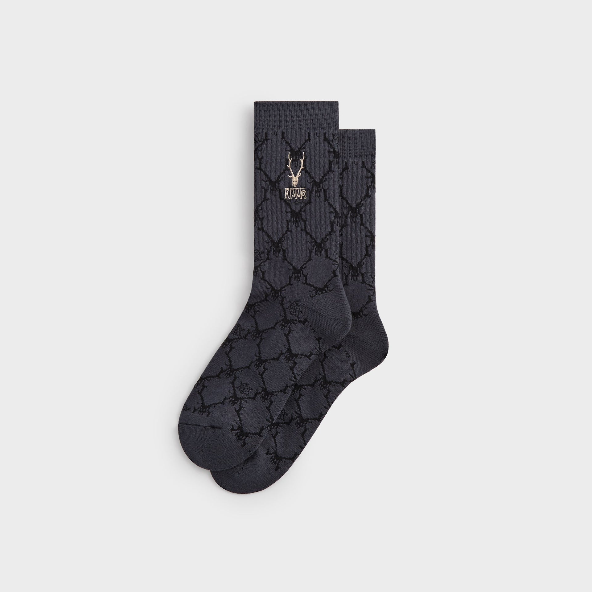 Kith & South2 West8 for Columbia Monogram Jacquard Crew Socks - Black PH