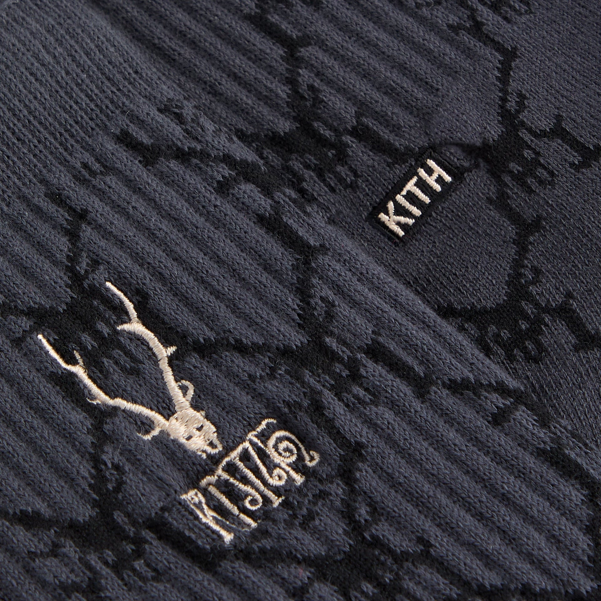 Kith & South2 West8 for Columbia Monogram Jacquard Crew Socks - Black