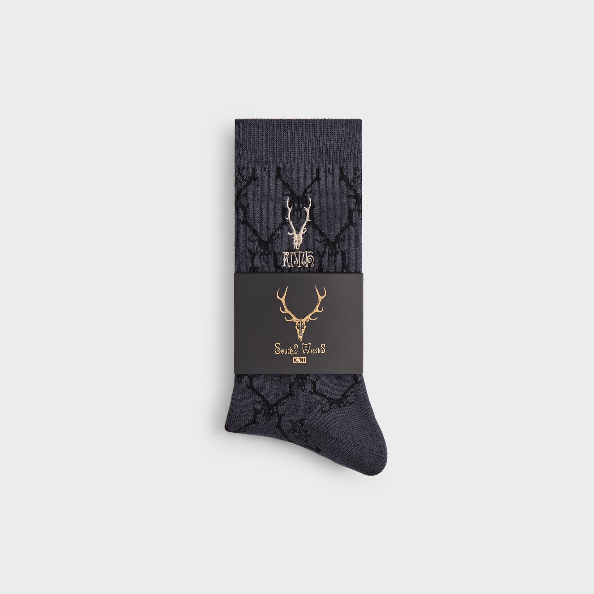 Kith & South2 West8 for Columbia Monogram Jacquard Crew Socks - Black PH