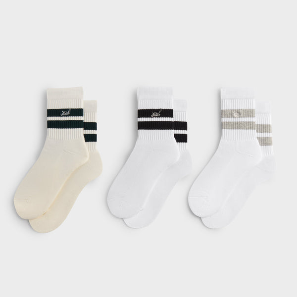 ★24SS 最新作★Kith Paisley Embroidery Mid Length Crew Socks Kith Pegasus Crew Sock - Light Heather Grey