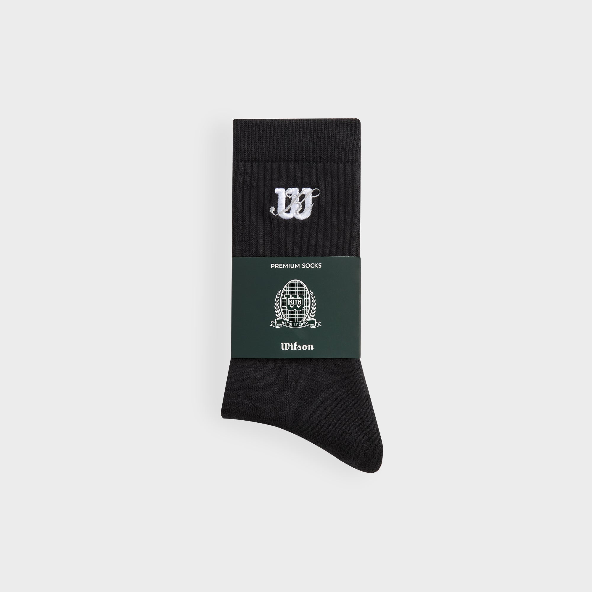 Kith for Wilson Logo Crew Socks - Black – Kith Europe