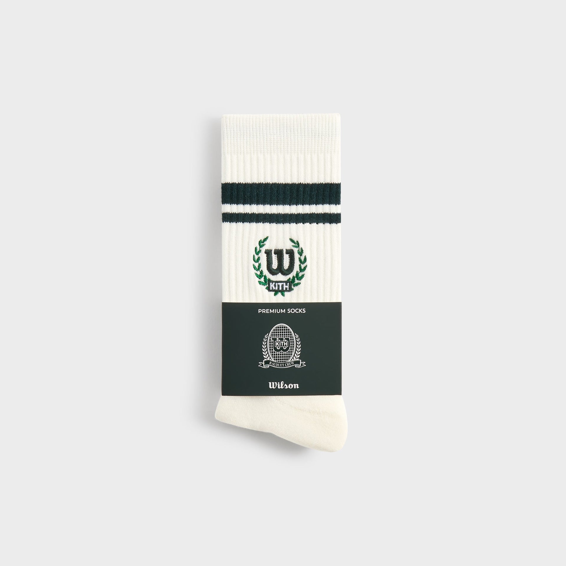 Kith for Wilson Striped Logo Crew Socks - White PH