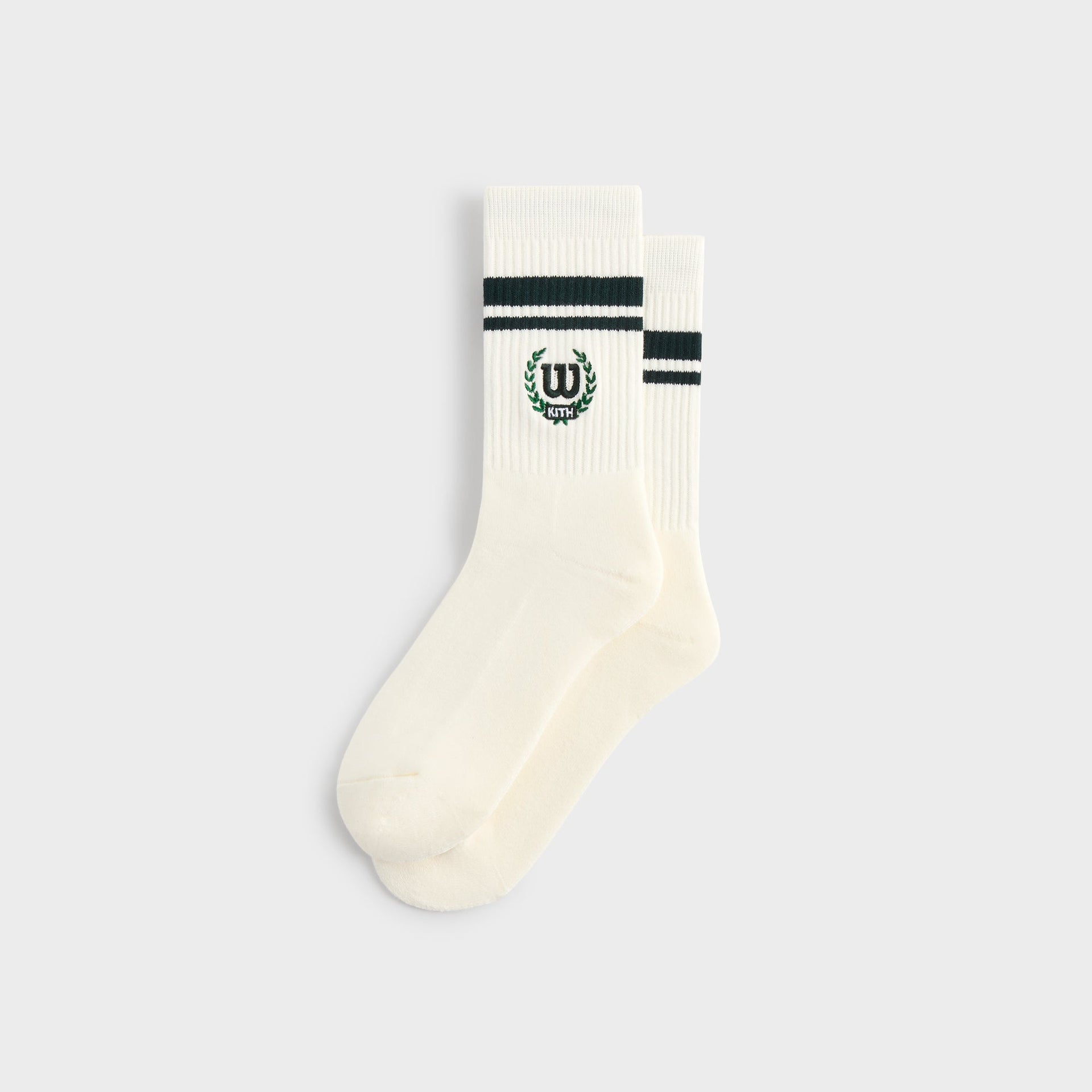 Kith for Wilson Striped Logo Crew Socks - White PH