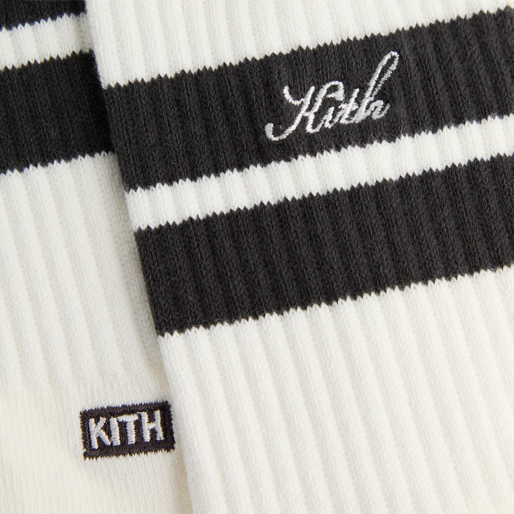 Kith 3-Pack Double Stripe Crew Socks - Silk – Kith Europe