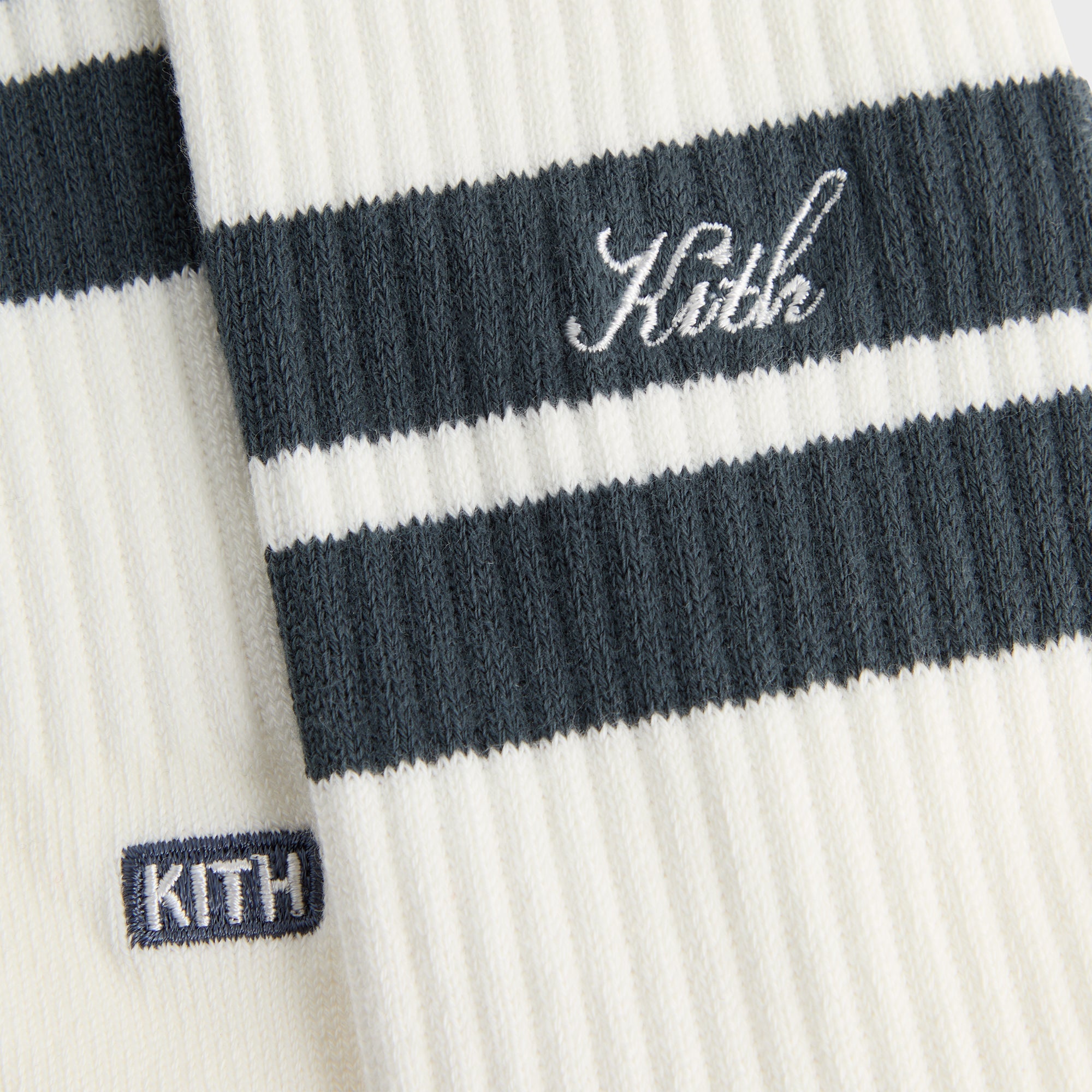 Kith 3-Pack Double Stripe Crew Socks - Silk – Kith Europe