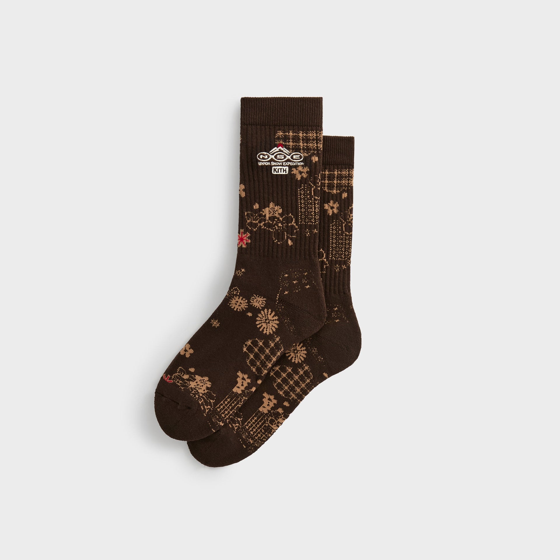 Kith for Columbia NSE Landscape Jacquard Socks - Kindling