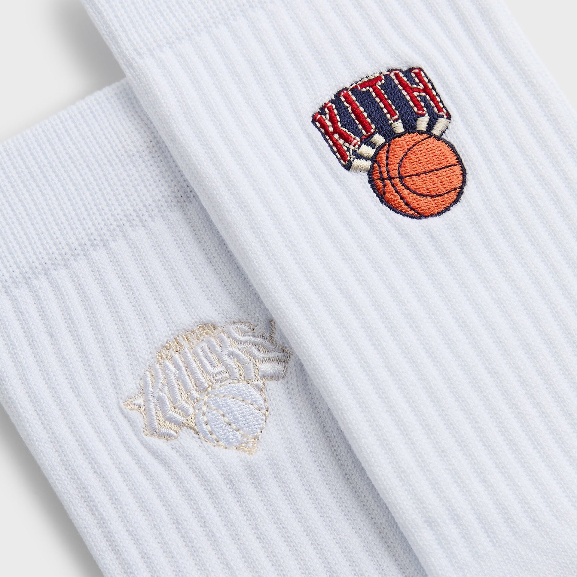 Kith for the New York Knicks Retro Logo Socks - White - PH