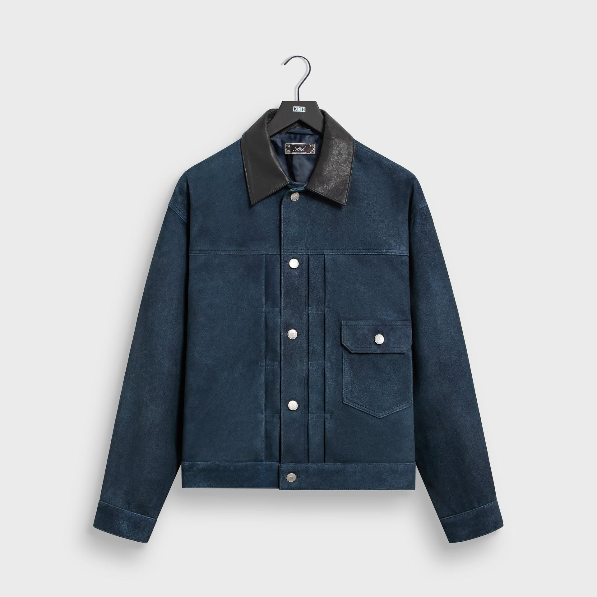Kith Suede Alonzo Jacket - Blue Heron