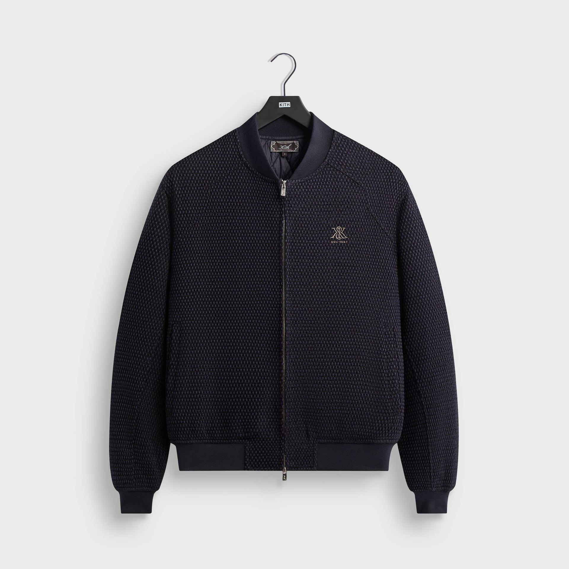 Kith Chenille Roy Bomber Jacket - Ink