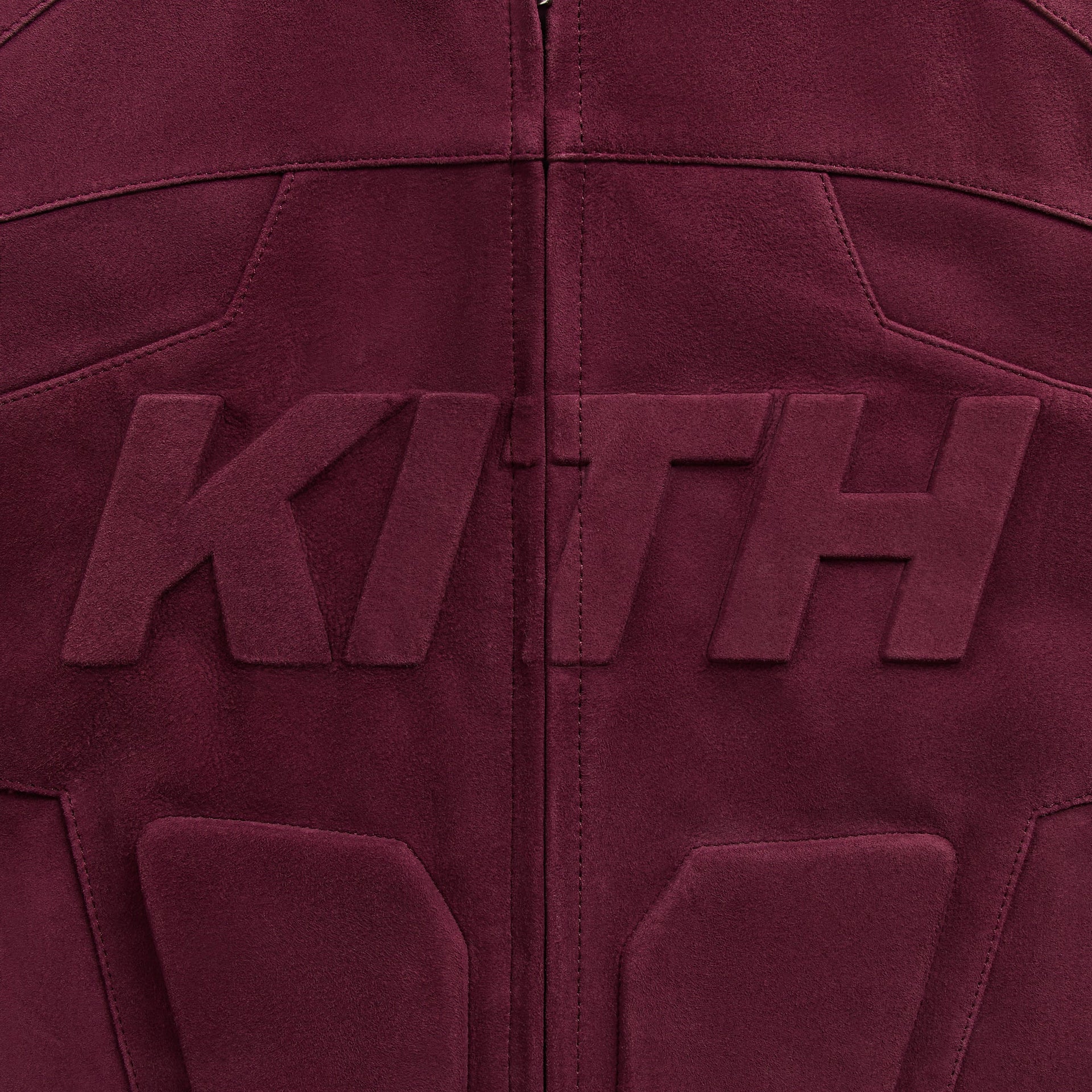 Kith Suede Wayne Moto Jacket - Magma