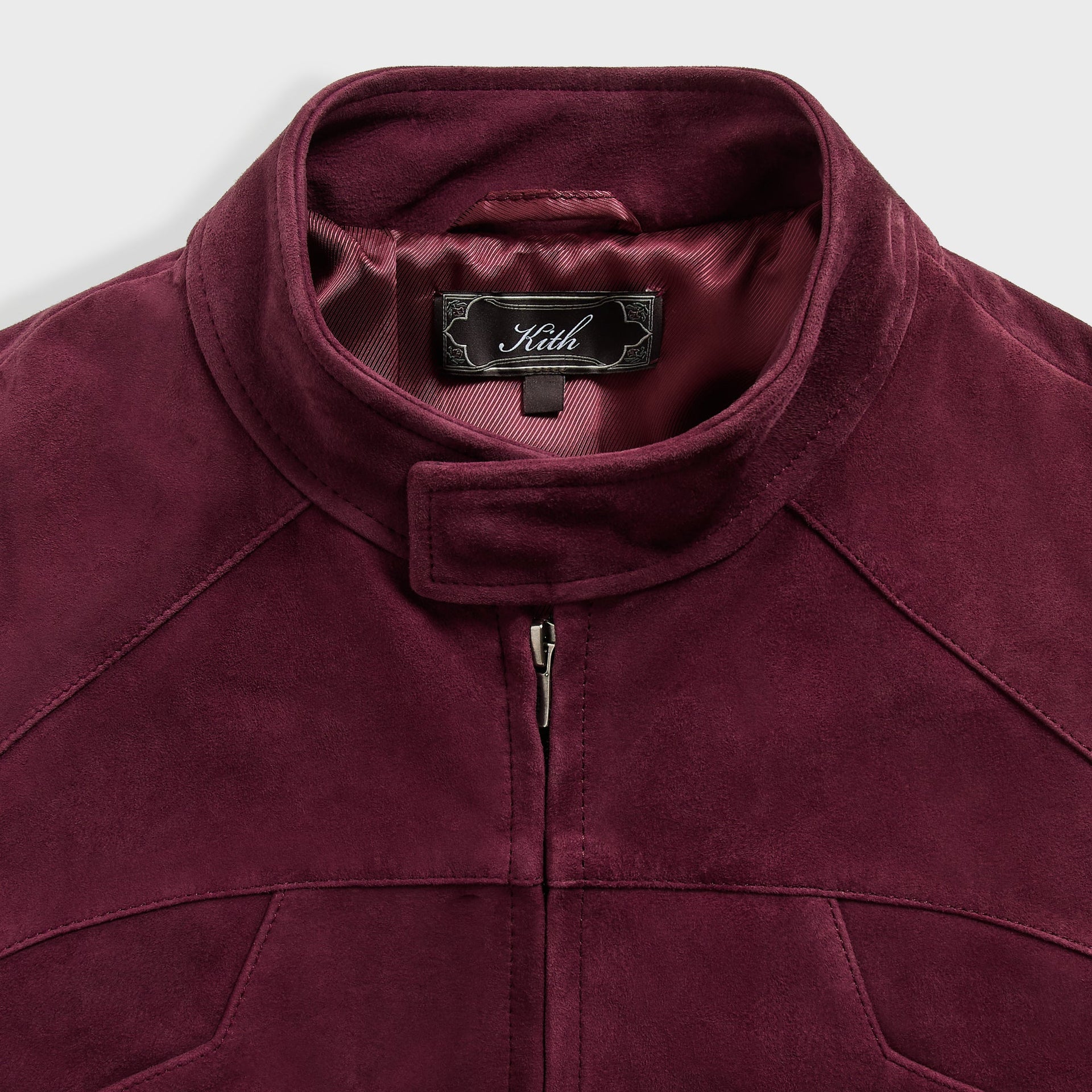 Kith Suede Wayne Moto Jacket - Magma