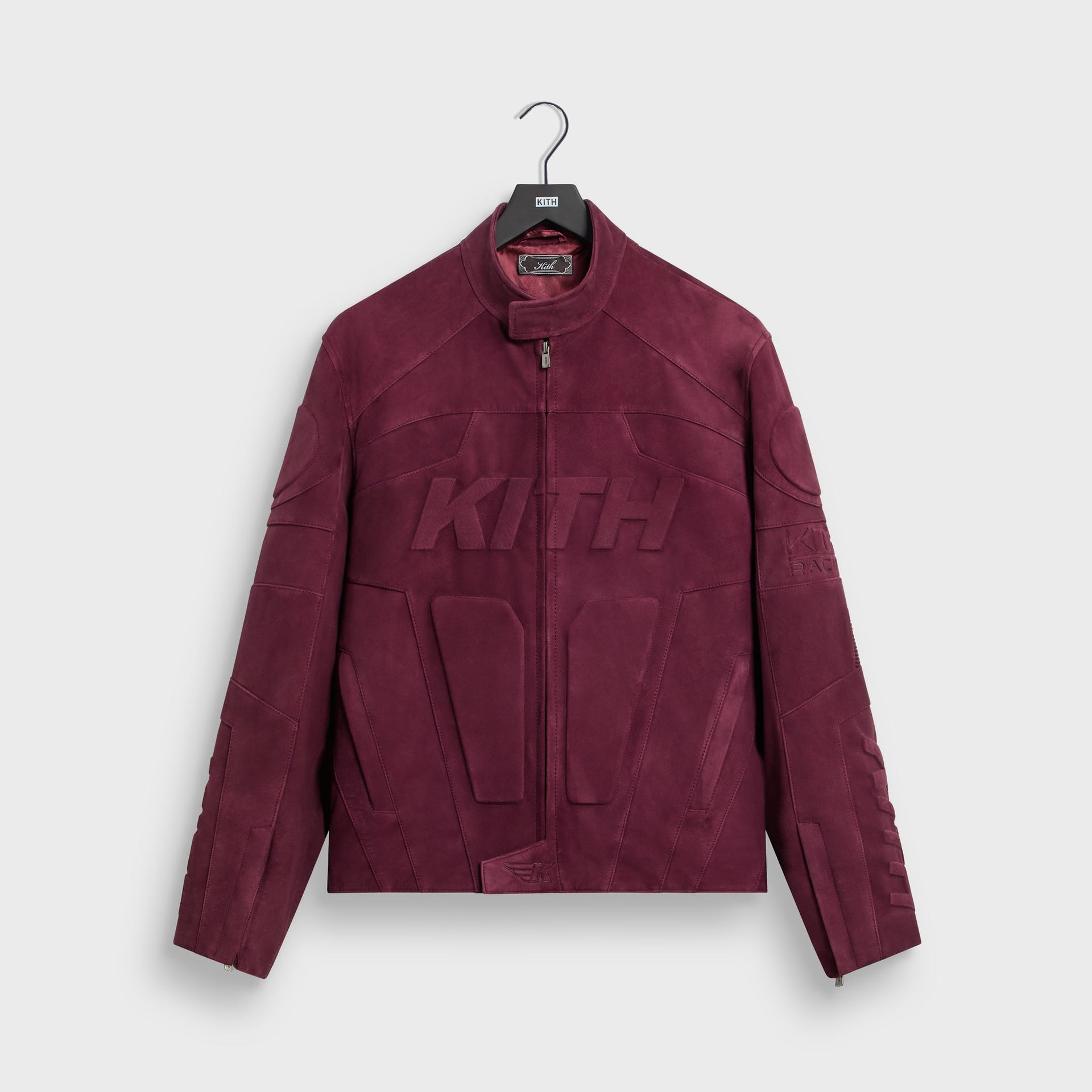Kith Suede Wayne Moto Jacket - Magma