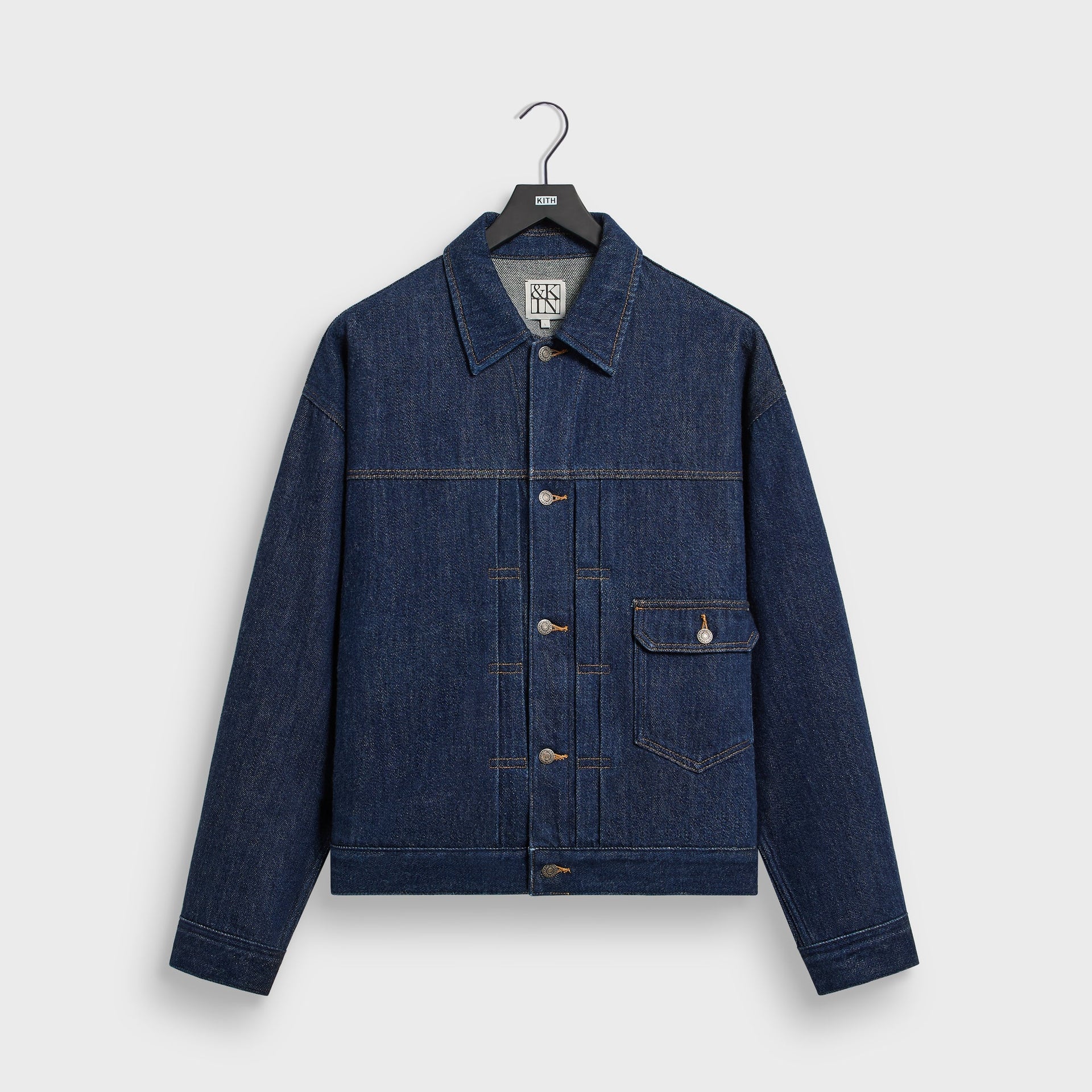 &Kin Rope Twill Alonzo Jacket - Dark Indigo