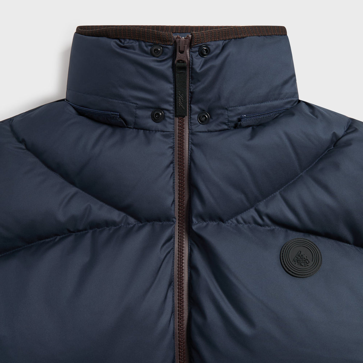 Kith Matte Stretch Taffeta Corey Puffer Vest - Nocturnal