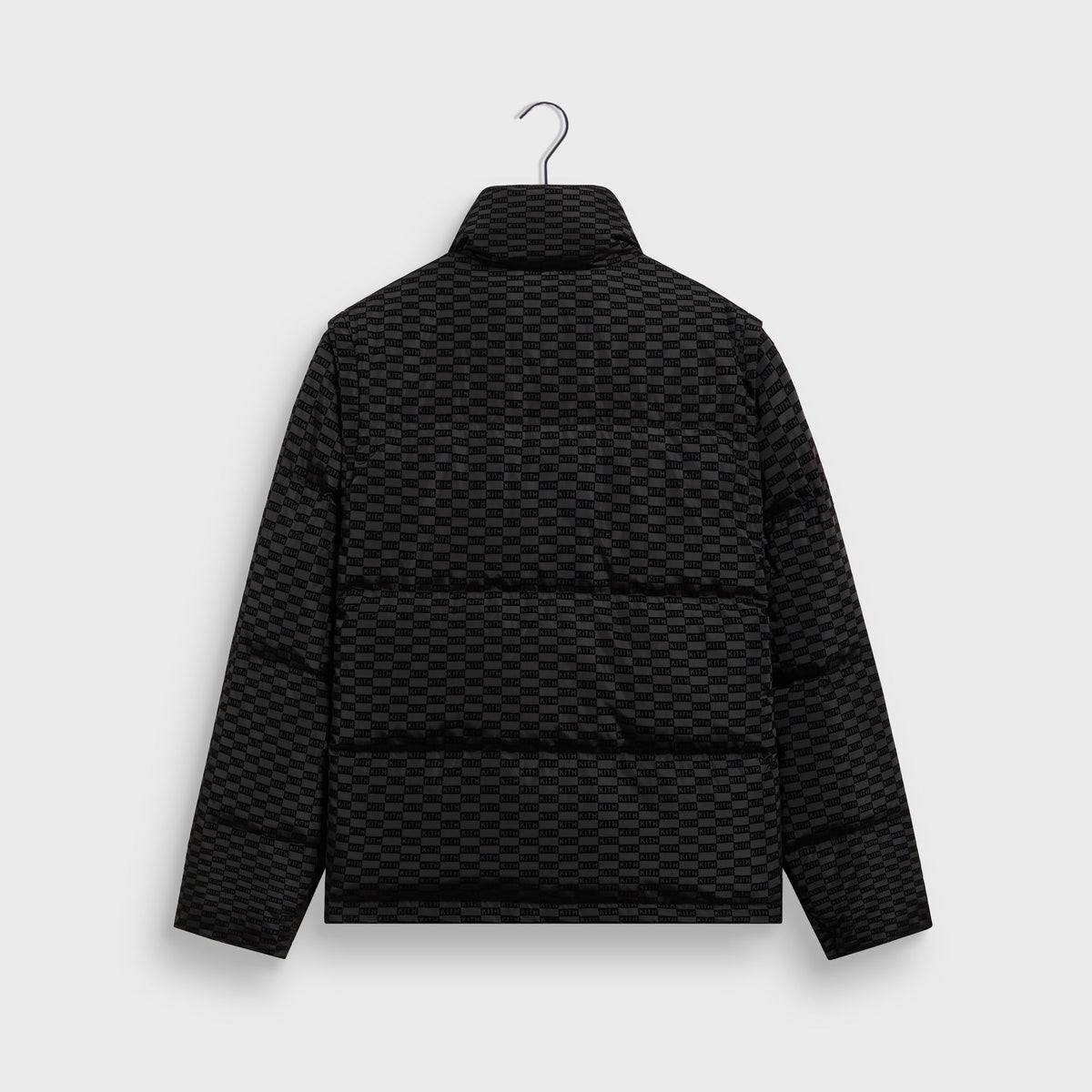 Kith Flocked Monogram Westley Convertible Puffer - Black