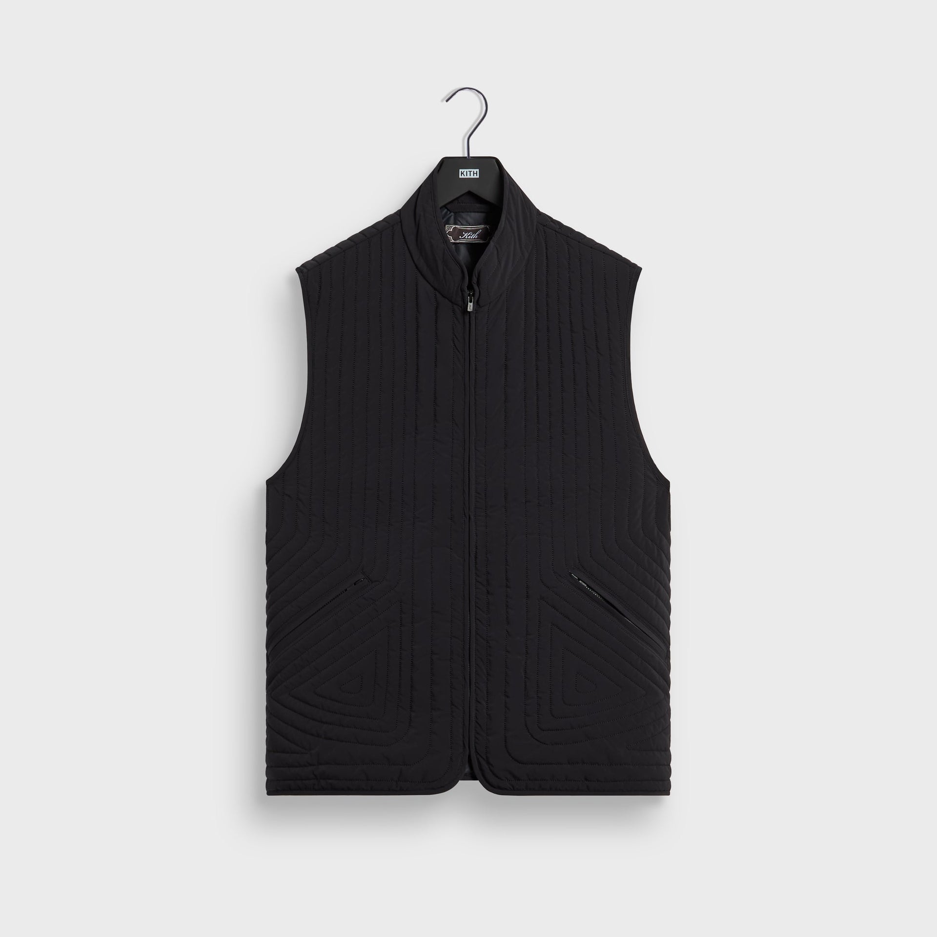 Kith Quilted Nylon Lorenzo Vest - Black