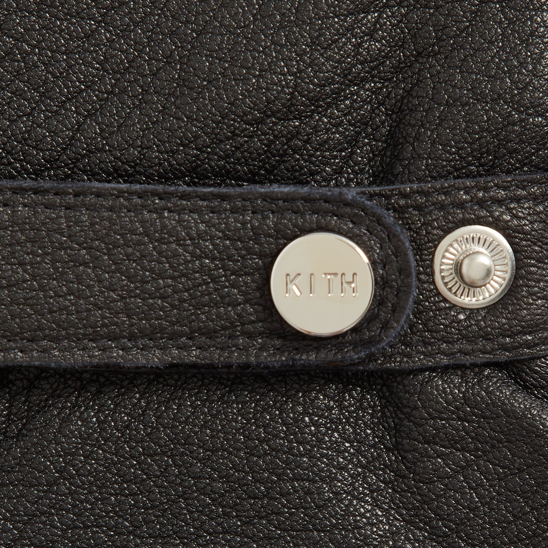 Kith Tumbled Leather Manhattan Gloves - Black