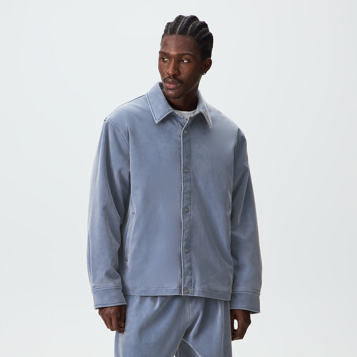 Kith Microsuede Bonded Brixton Shirt Jacket - Elevation