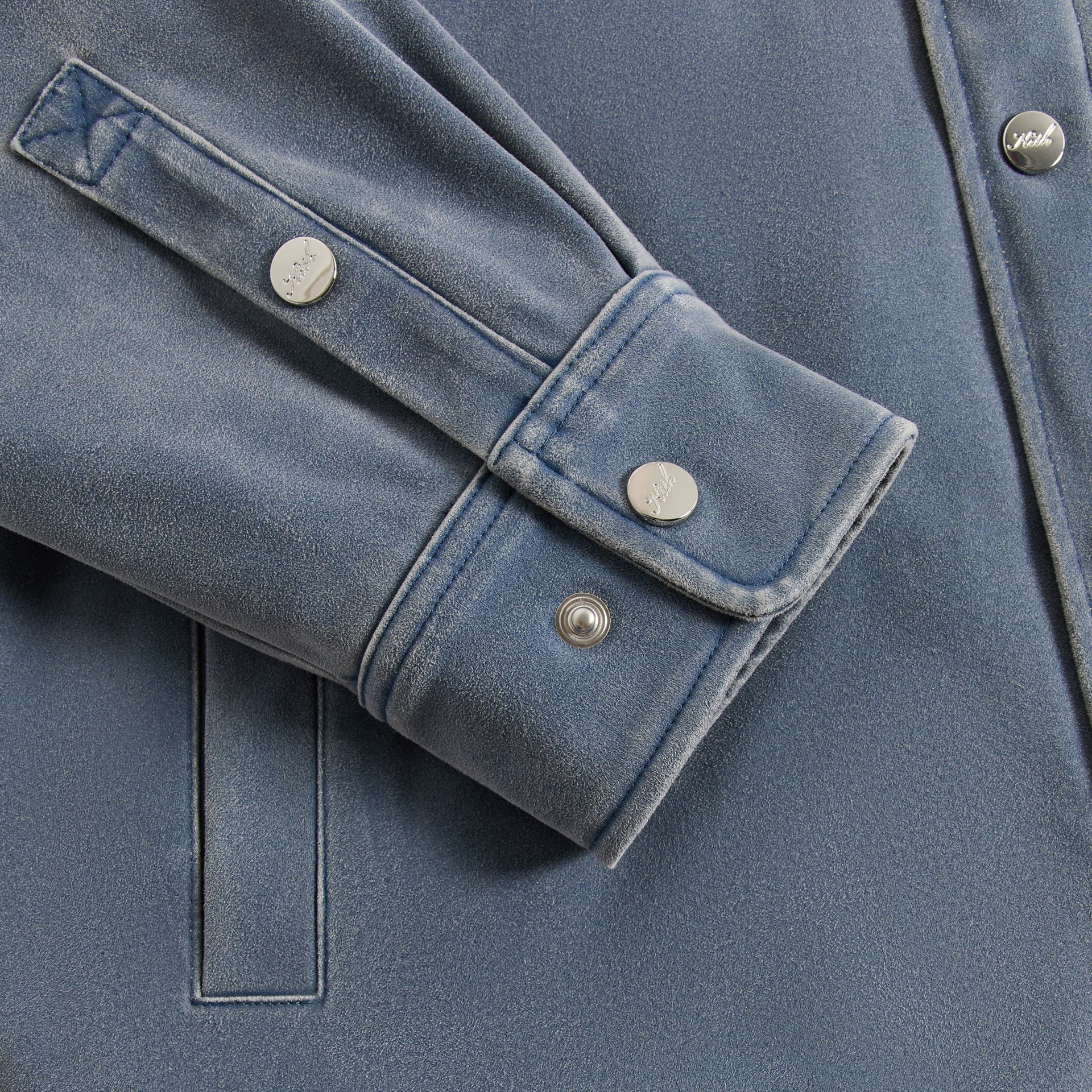 Kith Microsuede Bonded Brixton Shirt Jacket - Elevation