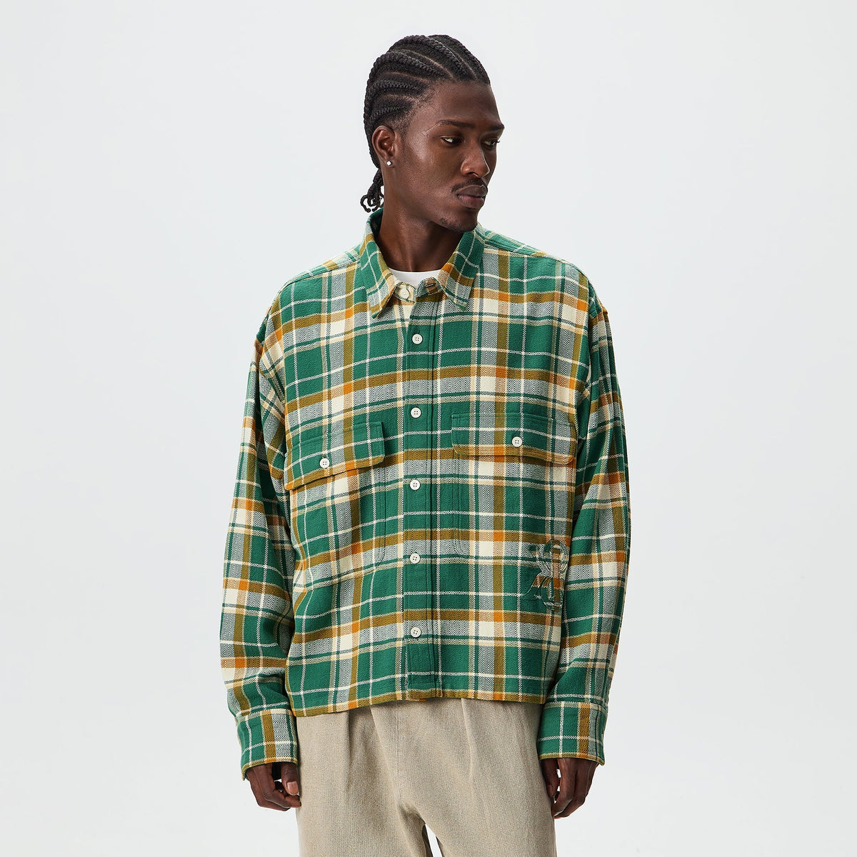 Kith Plaid Henson Buttondown Shirt - Alpine