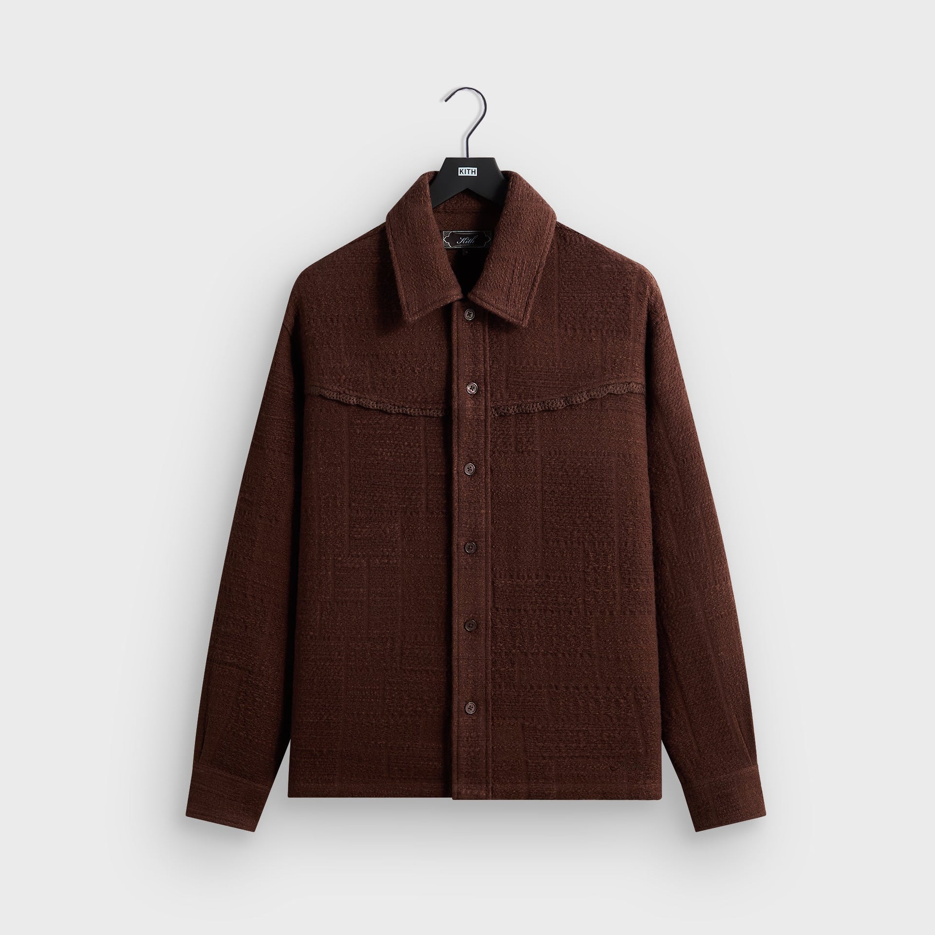 Kith Patchwork Tweed Johnson Shirt - Saddle
