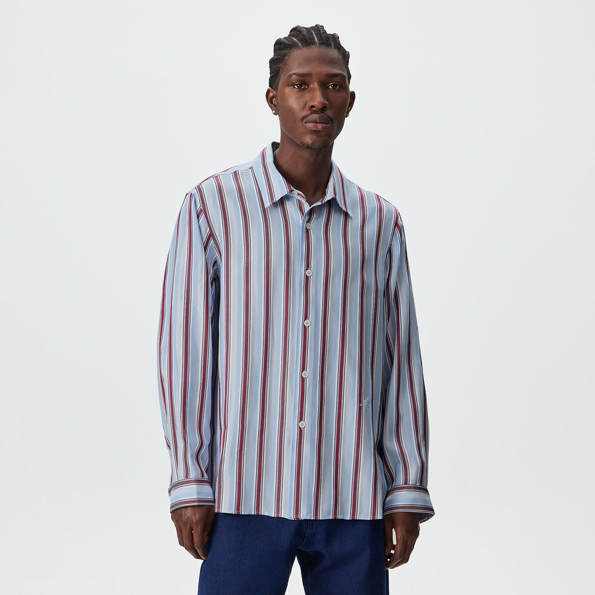 Kith Striped Jacquard Thompson Shirt - Tin