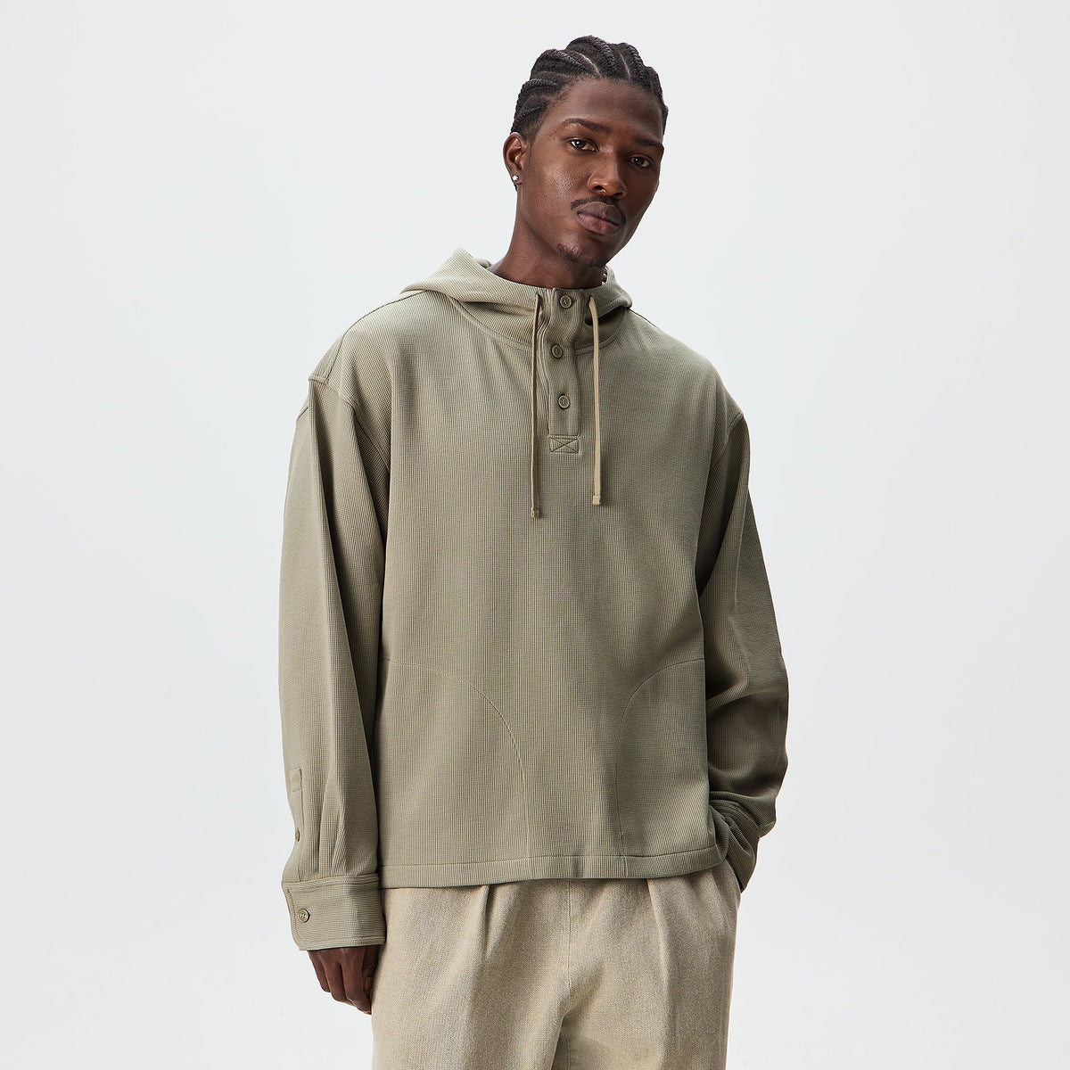 Kith Micro Waffle Henson Hoodie - Folly