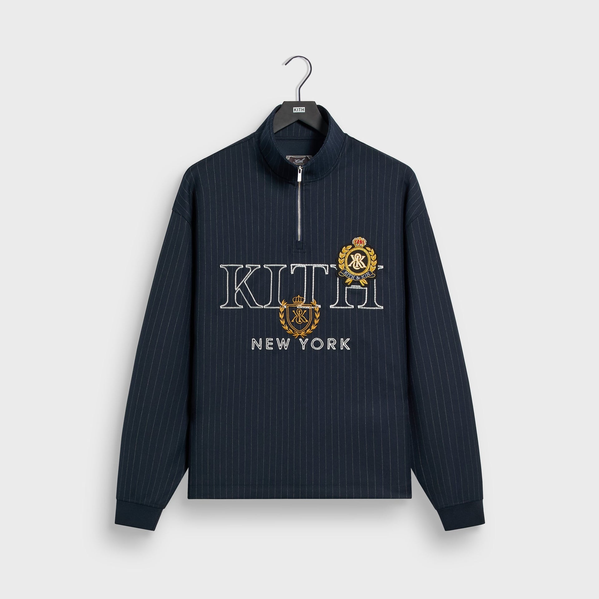 Kith Double Weave Nelson Quarter Zip - Nocturnal