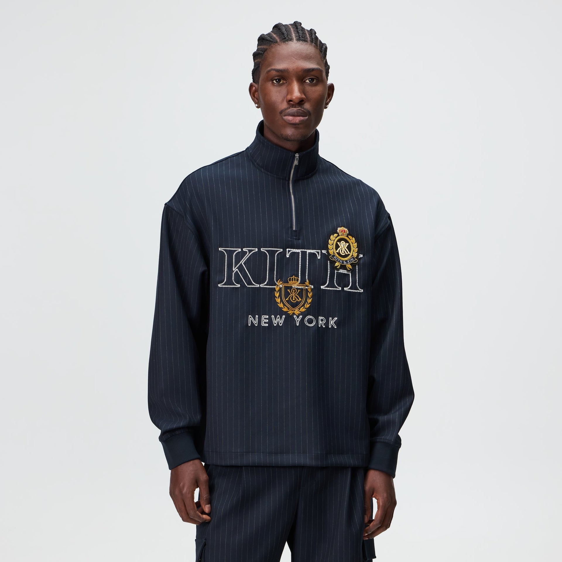 Kith Double Weave Nelson Quarter Zip - Nocturnal - PH