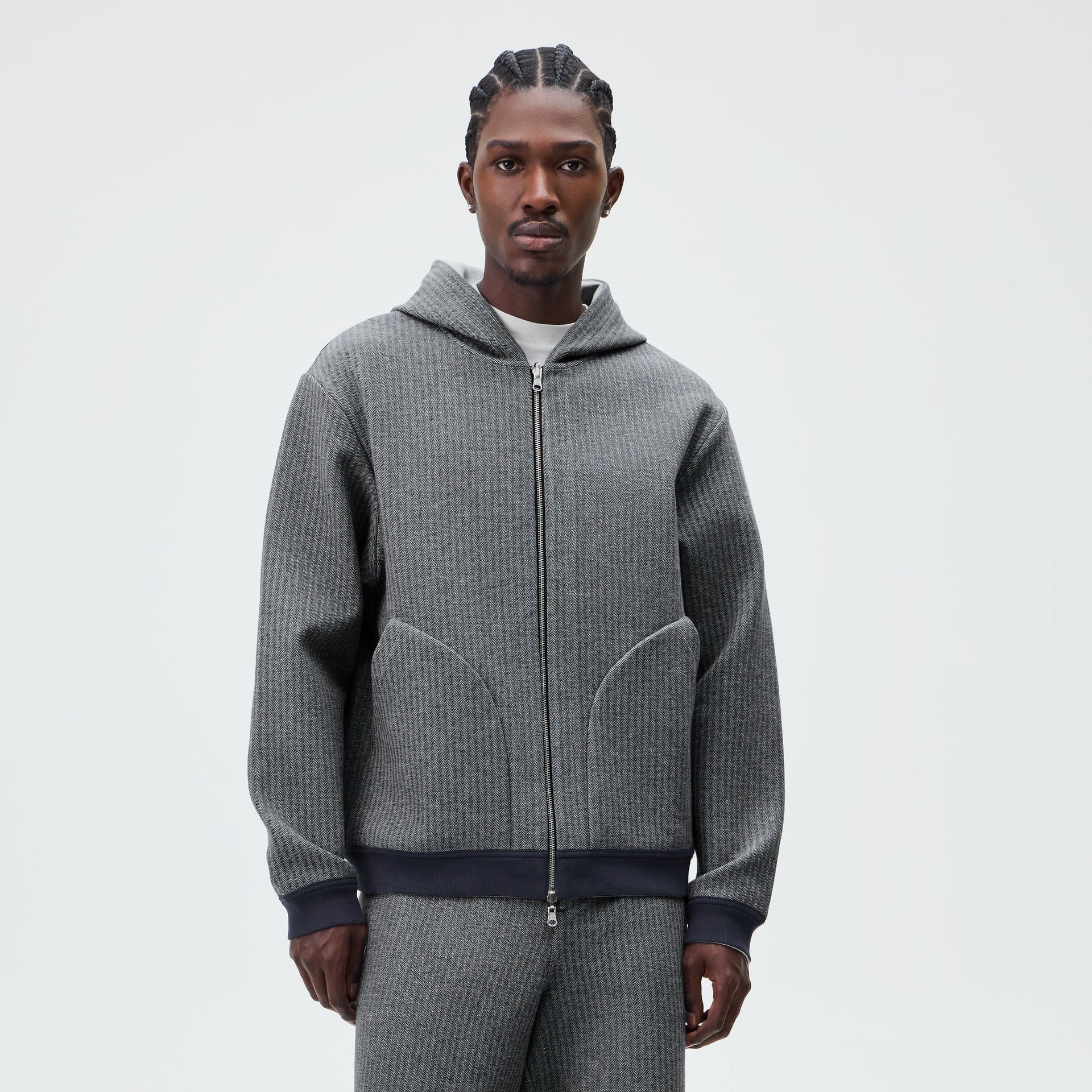 &Kin Reversible Double Face Williams V Hoodie - Nocturnal