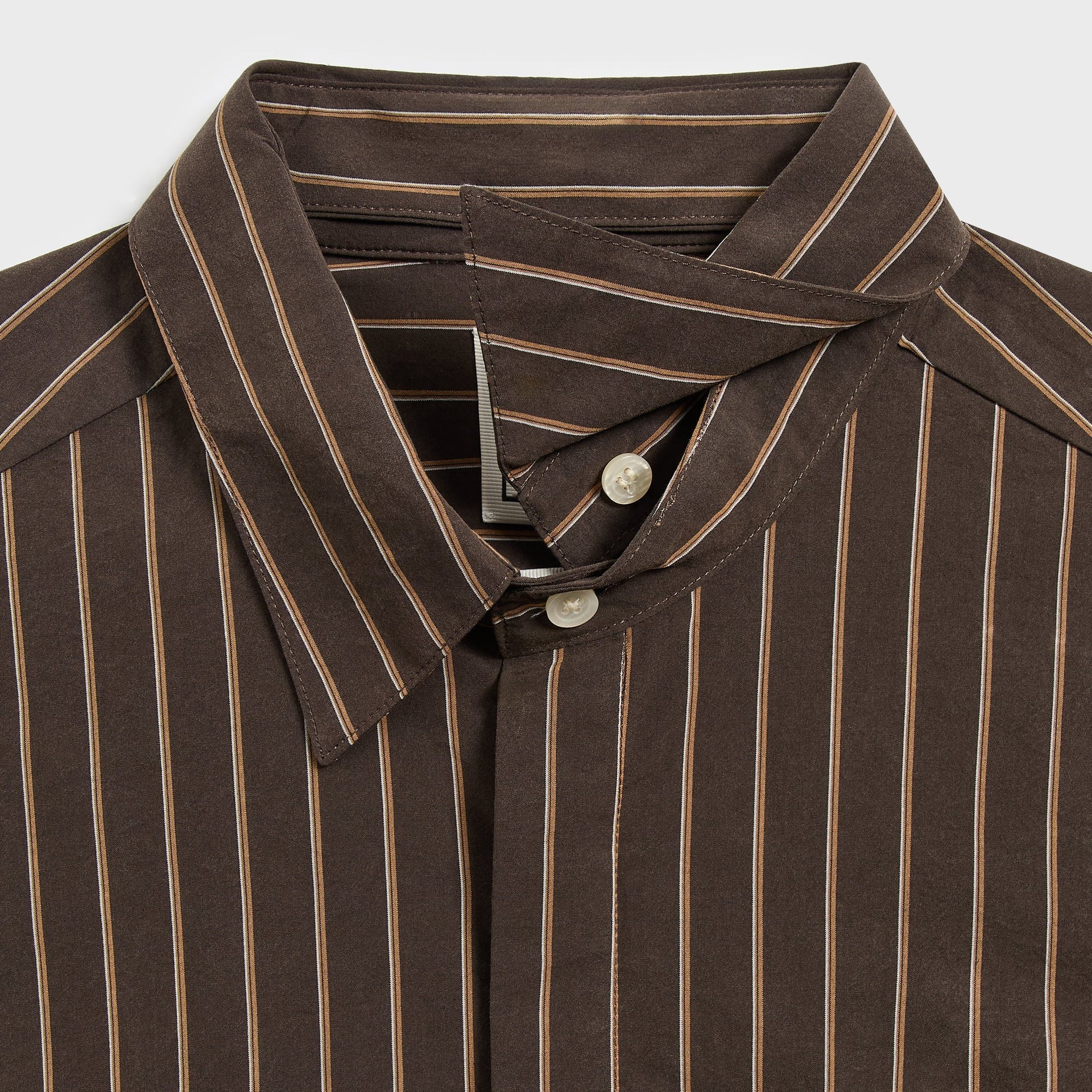&Kin Striped Poplin Nico Shirt - Derby - PH