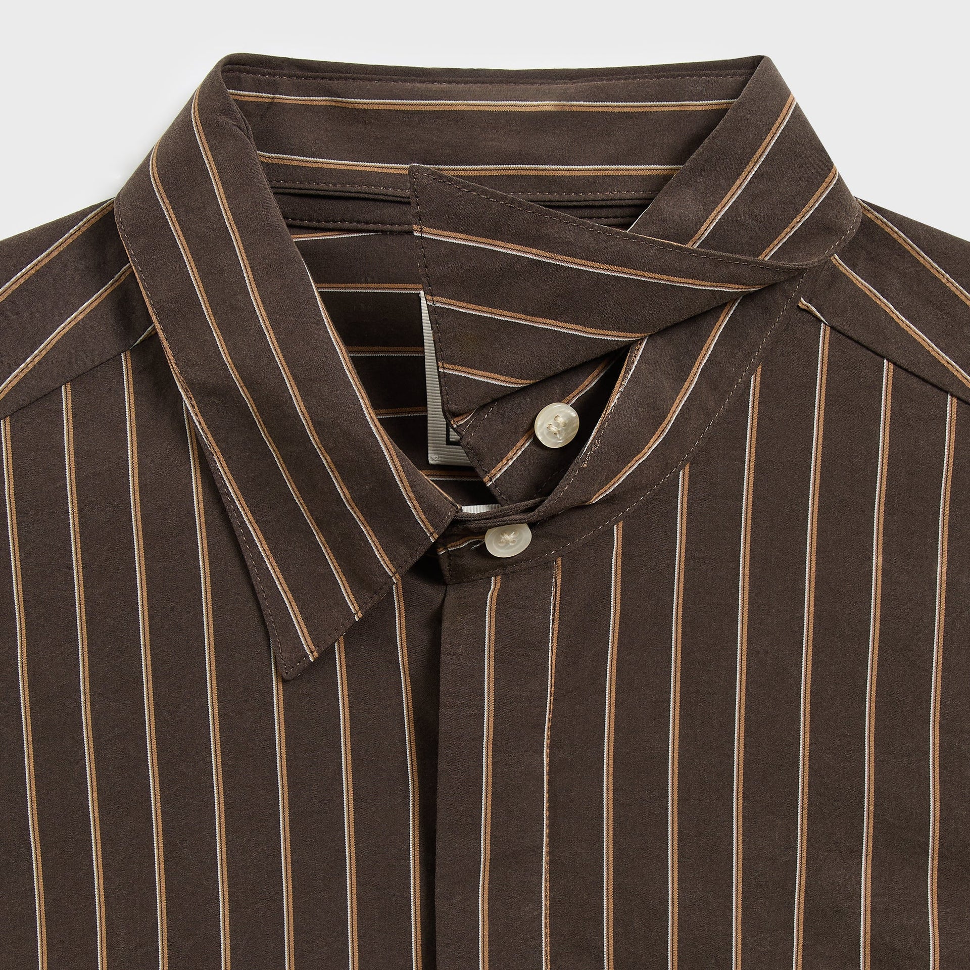 &Kin Striped Poplin Nico Shirt - Derby