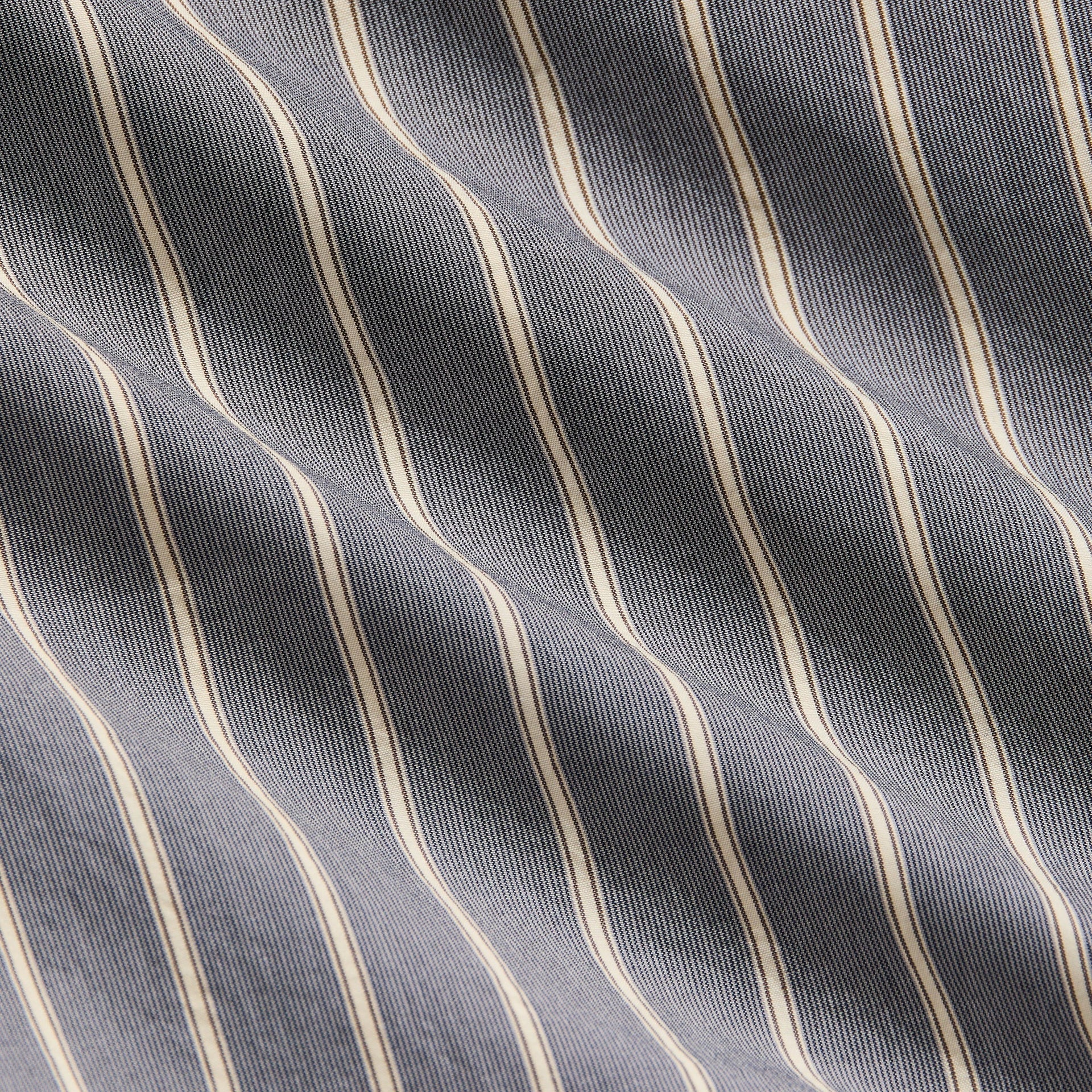 &Kin Striped Poplin Nico Shirt - Chasm - PH