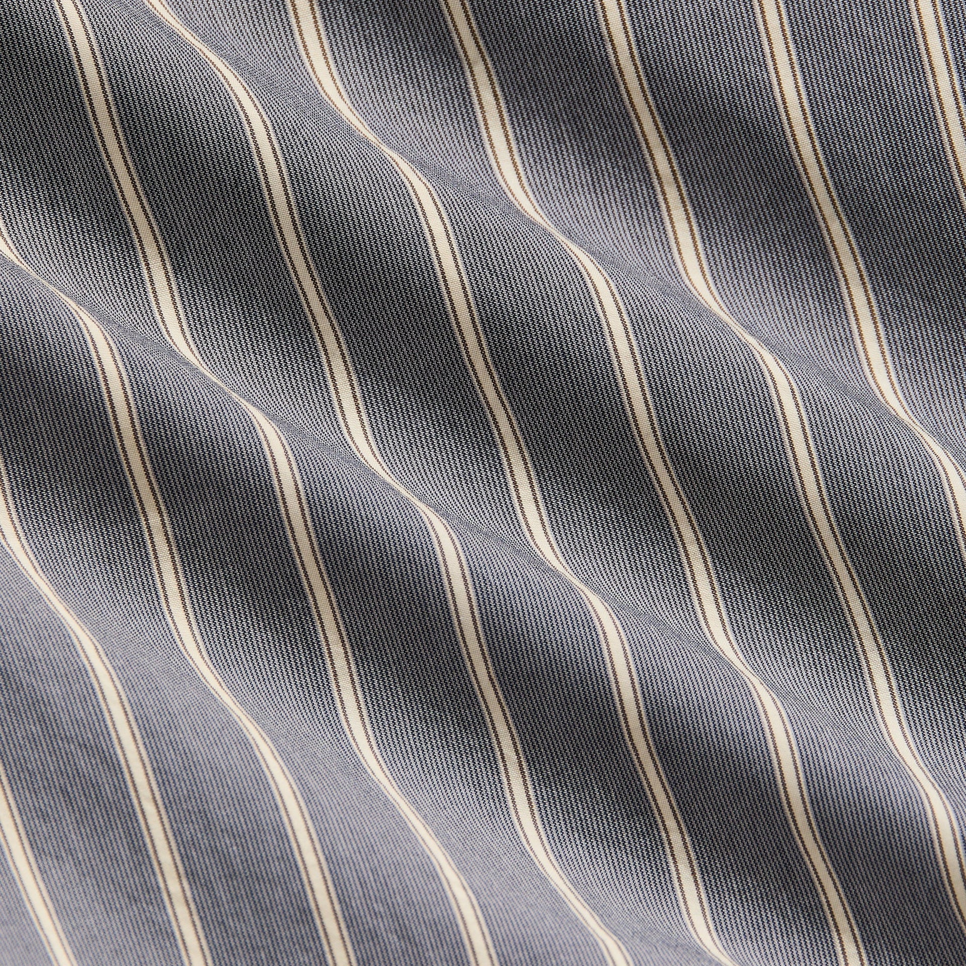&Kin Striped Poplin Nico Shirt - Chasm