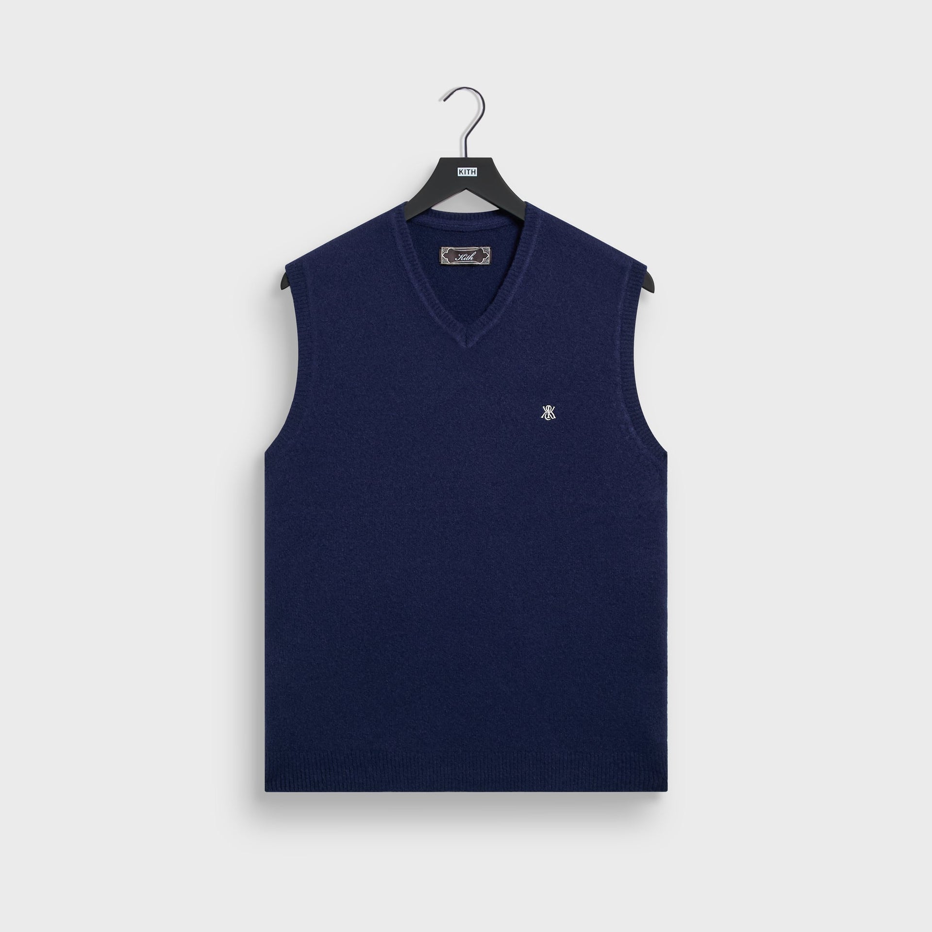 Kith Boucle Heath V-Neck Sweater Vest - Nocturnal