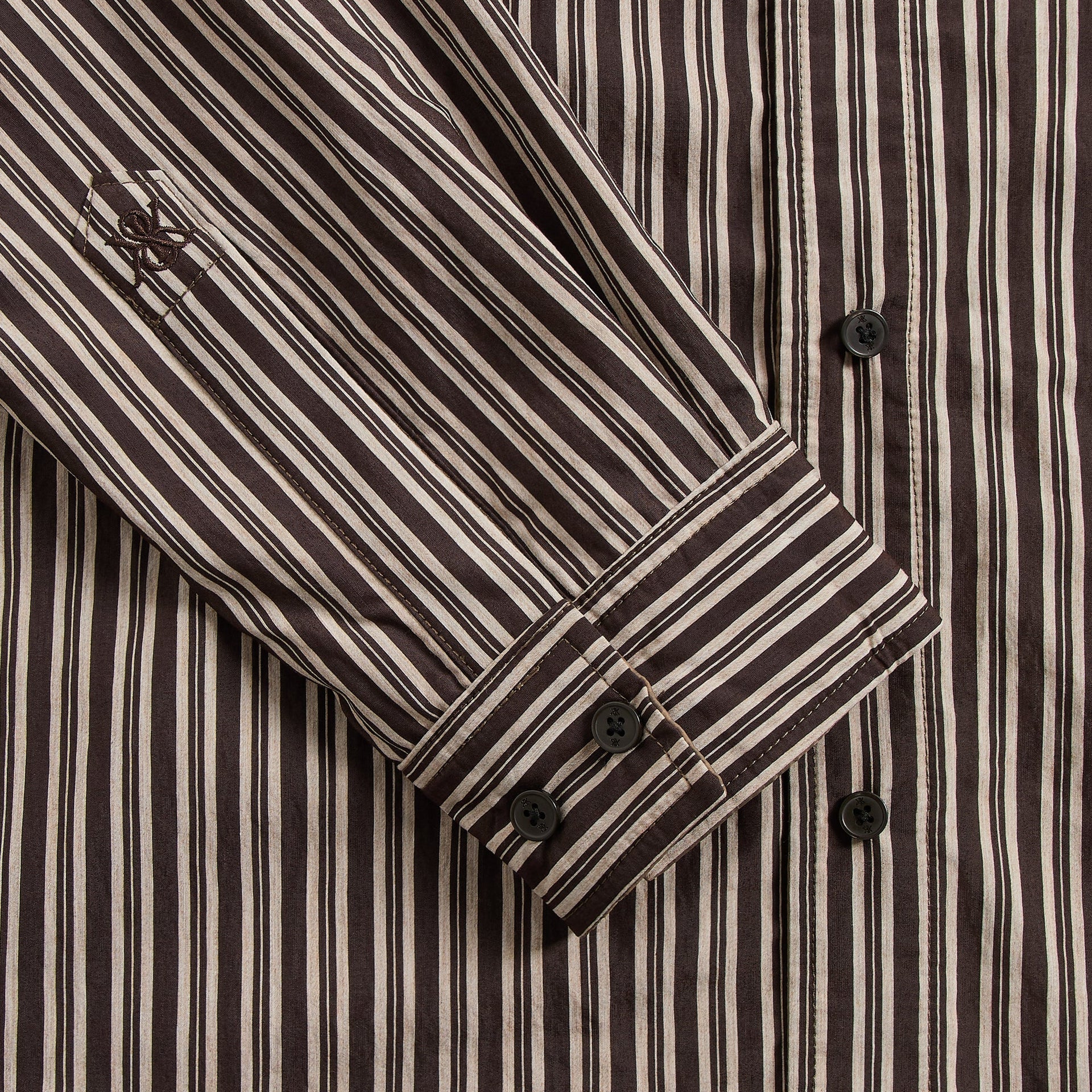 Kith Layered Stripe Georgie Shirt - Gobi
