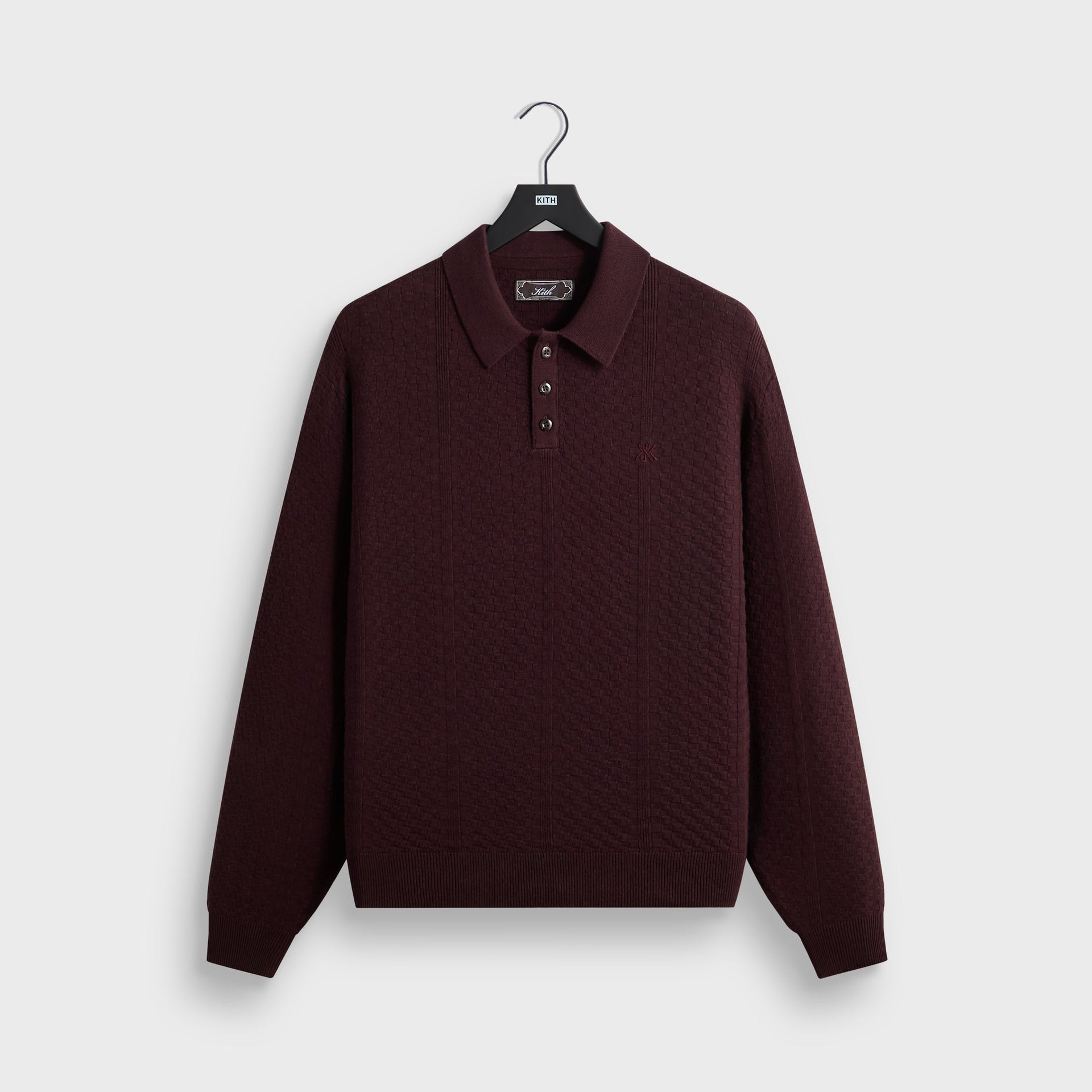 Kith Long Sleeve Tilden Pullover - Incognito