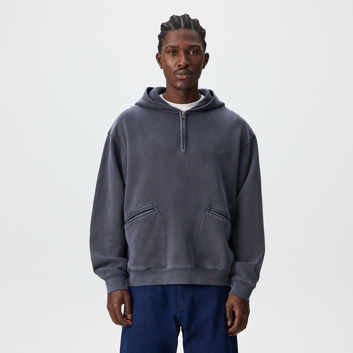 Kith Wilder Quarter Zip Hoodie - Void