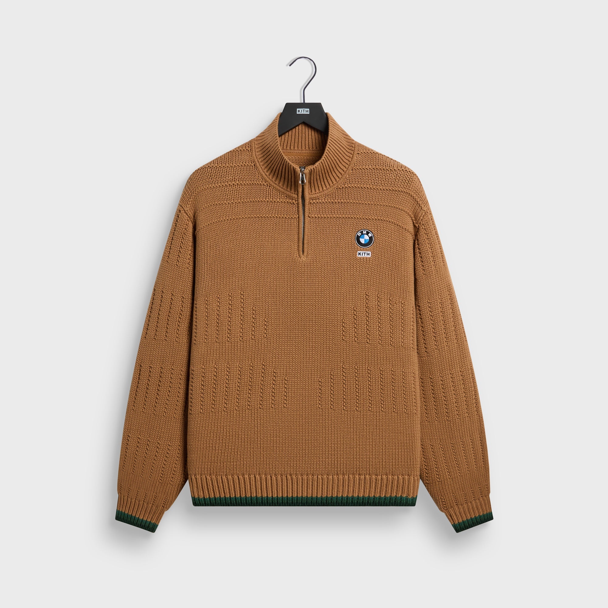 Kith for BMW Ansel Quarter Zip Sweater - Desert – Kith Europe