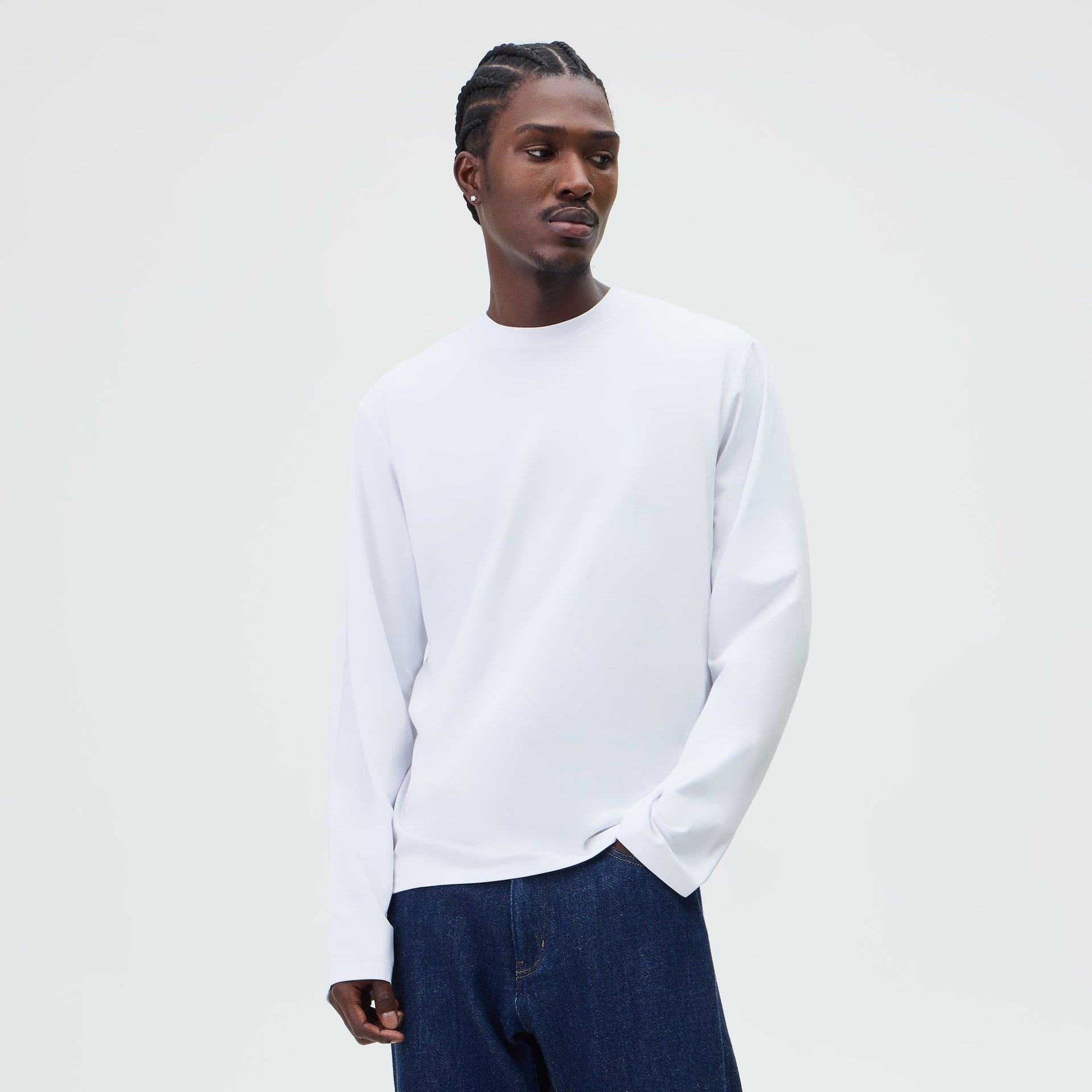 &Kin Long Sleeve Halston Tee - White