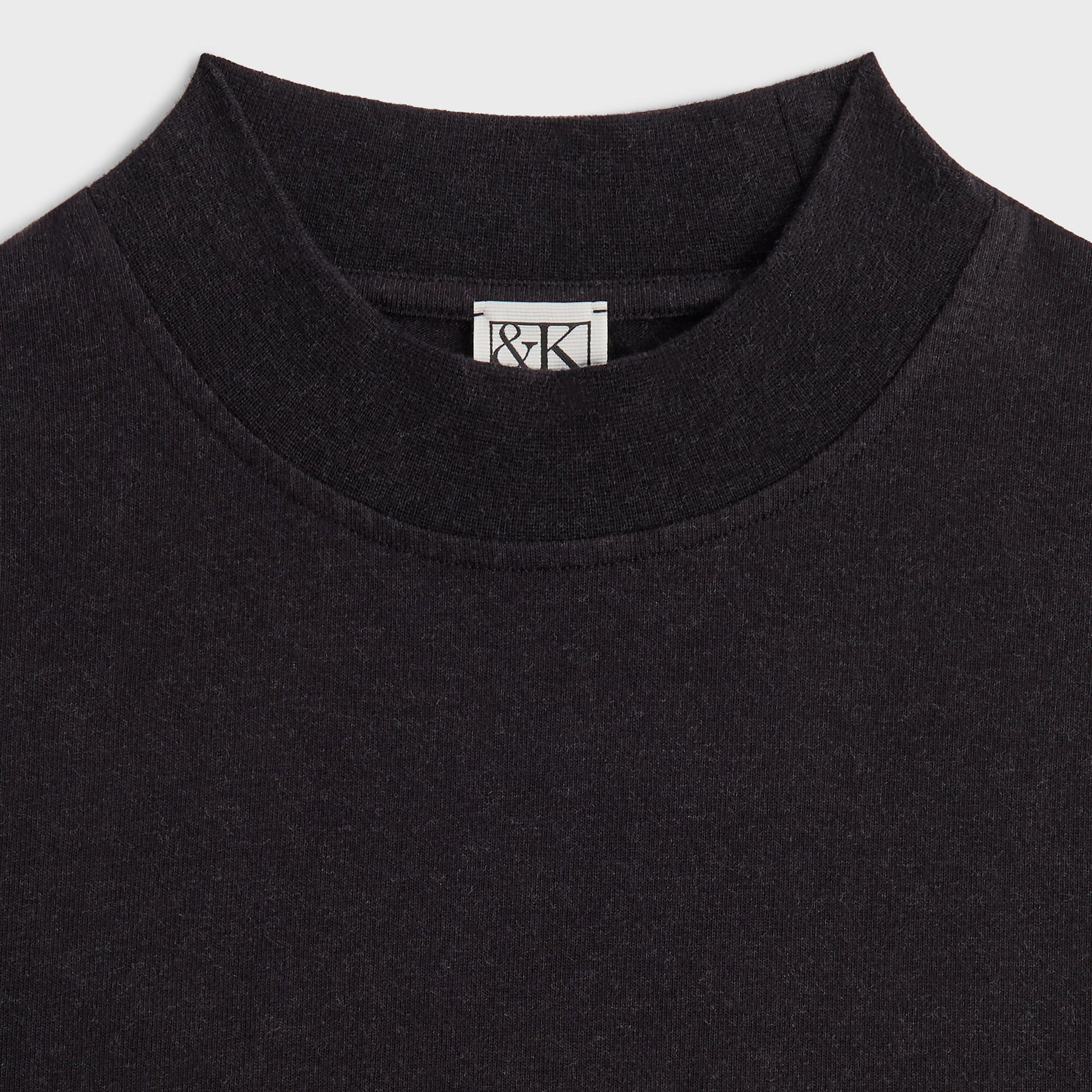 &Kin Mock Neck James Tee - Black