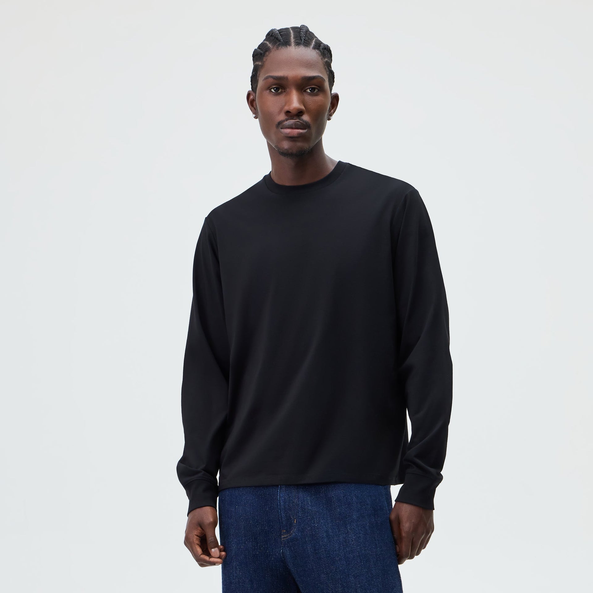 &Kin Long Sleeve Darin Tee - Black