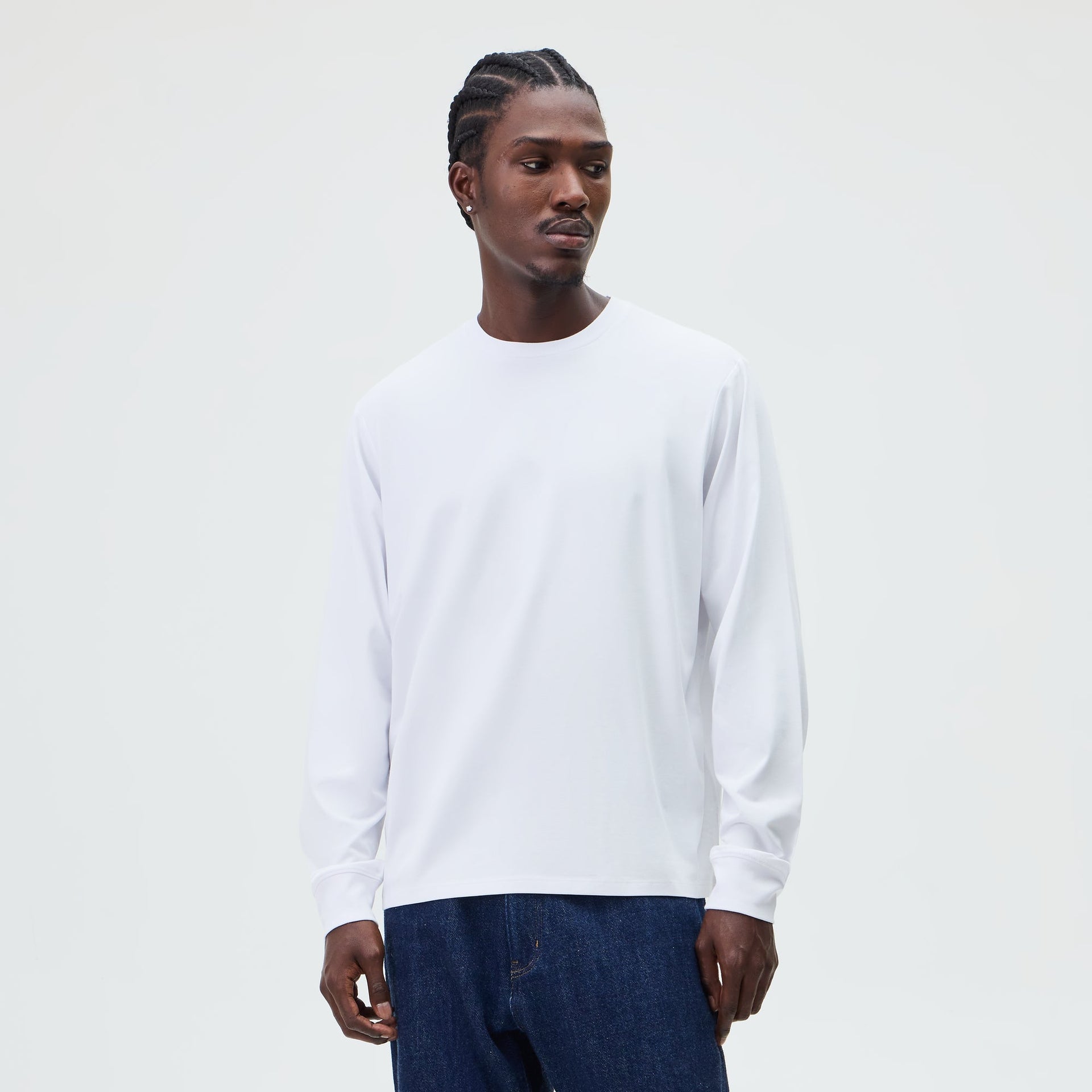 &Kin Long Sleeve Darin Tee - White - PH